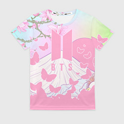 Футболка женская BTS, цвет: 3D-принт