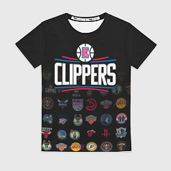 Футболка женская Los Angeles Clippers 2, цвет: 3D-принт