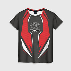 Футболка женская Toyota Driver team Red, цвет: 3D-принт