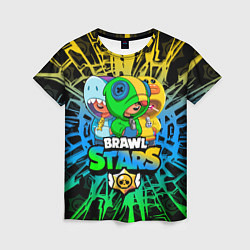 Женская футболка BRAWL STARS LEON SKINS