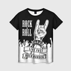 Футболка женская Rock and Roll, цвет: 3D-принт