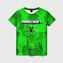 Футболка женская Minecraft, цвет: 3D-принт