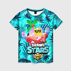 Футболка женская BRAWL STARS TROPICAL SPROUT, цвет: 3D-принт