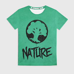 Футболка женская Emblems Nature, цвет: 3D-принт