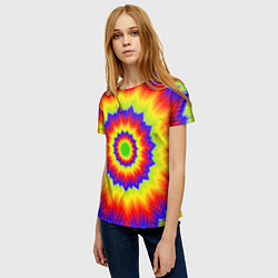 Футболка женская Tie-Dye, цвет: 3D-принт — фото 2