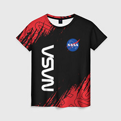 Футболка женская NASA НАСА, цвет: 3D-принт