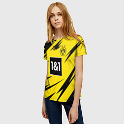 Футболка женская HAALAND Borussia Dortmund, цвет: 3D-принт — фото 2