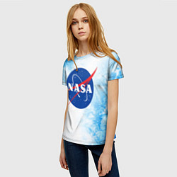 Футболка женская NASA НАСА, цвет: 3D-принт — фото 2