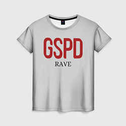 Футболка женская GSPD rave, цвет: 3D-принт