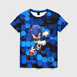 Футболка женская Sonic, цвет: 3D-принт