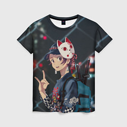 Женская футболка Танджиро Камадо