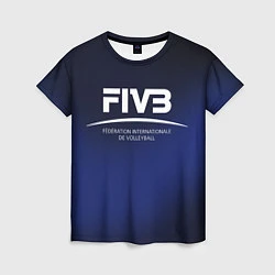 Футболка женская FIVB Volleyball, цвет: 3D-принт