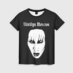 Футболка женская Marilyn Manson, цвет: 3D-принт