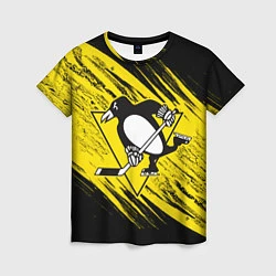 Футболка женская Pittsburgh Penguins Sport, цвет: 3D-принт