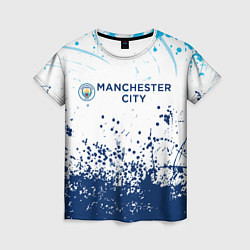 Футболка женская Manchester City, цвет: 3D-принт