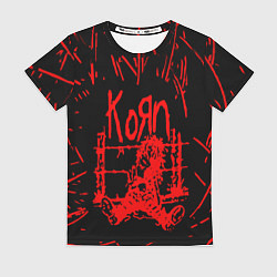 Футболка женская Korn, цвет: 3D-принт