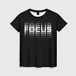 Футболка женская FOCUS: WHITE, цвет: 3D-принт