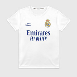 Футболка женская REAL MADRID, домашняя 2021, цвет: 3D-принт