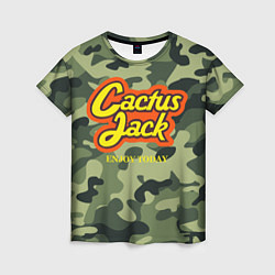 Футболка женская Cactus Jack, цвет: 3D-принт
