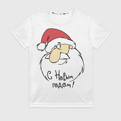 Футболка женская С Новым годом!, цвет: 3D-принт