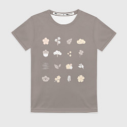 Футболка женская Флора, цвет: 3D-принт