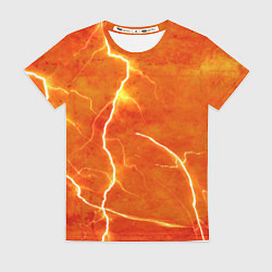 Футболка женская Молния, цвет: 3D-принт