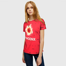 Футболка женская Phoenix, цвет: 3D-принт — фото 2