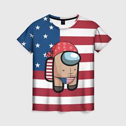 Футболка женская Among Us American Boy Z, цвет: 3D-принт