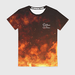 Футболка женская Children of Bodom Fire Z, цвет: 3D-принт