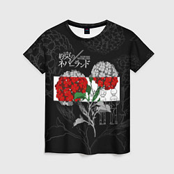 Женская футболка Обещанный Неверленд Цветы Вида