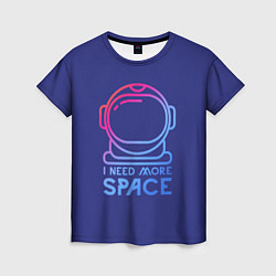 Футболка женская Космонавт, цвет: 3D-принт