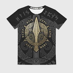Футболка женская Кельтские ястребы, цвет: 3D-принт
