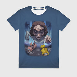 Футболка женская Little Nightmares 2 училка, цвет: 3D-принт