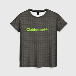 Футболка женская Clubhouse Gray, цвет: 3D-принт