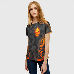 Футболка женская CYBERPUNK 2077 SAMURAI КИБЕР, цвет: 3D-принт — фото 2