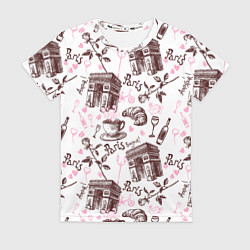 Женская футболка Париж Paris