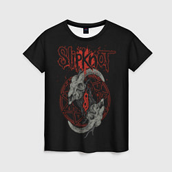 Женская футболка Slipknot Черепа