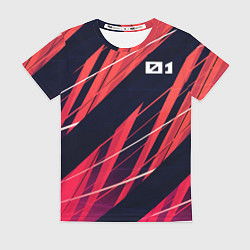 Футболка женская Абстрактный дизайн ,,Спорт, цвет: 3D-принт