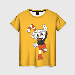 Футболка женская CUPHEAD, цвет: 3D-принт