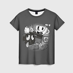 Футболка женская CUPHEAD, цвет: 3D-принт