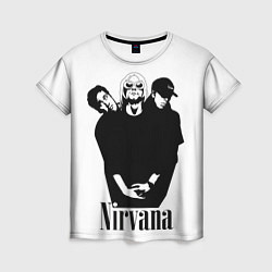 Футболка женская Nirvana Группа, цвет: 3D-принт