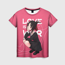 Женская футболка Love is war