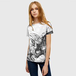 Футболка женская Грифон, цвет: 3D-принт — фото 2