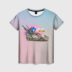 Женская футболка Sonic racer