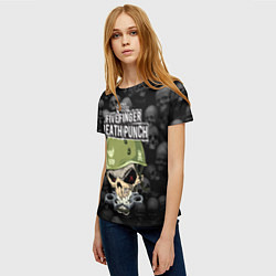 Футболка женская Five Finger Death Punch 5FDP Z, цвет: 3D-принт — фото 2