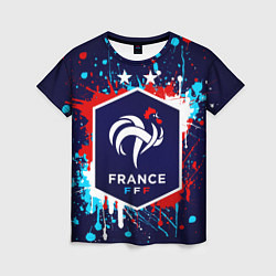 Футболка женская Сборная Франции, цвет: 3D-принт