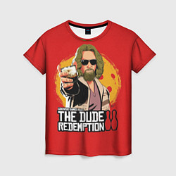 Футболка женская The dude redemption, цвет: 3D-принт