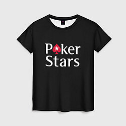 Футболка женская Poker Stars, цвет: 3D-принт