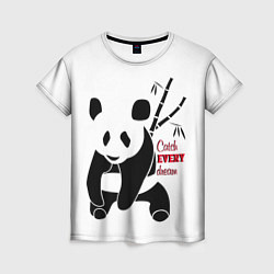 Женская футболка Панда и сон