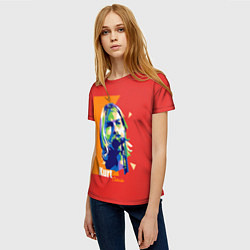 Футболка женская Kurt Cobain, цвет: 3D-принт — фото 2